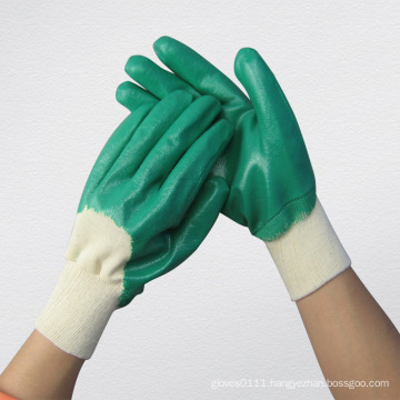 Green Nitrile Fully Coated Chemical Glove-5033